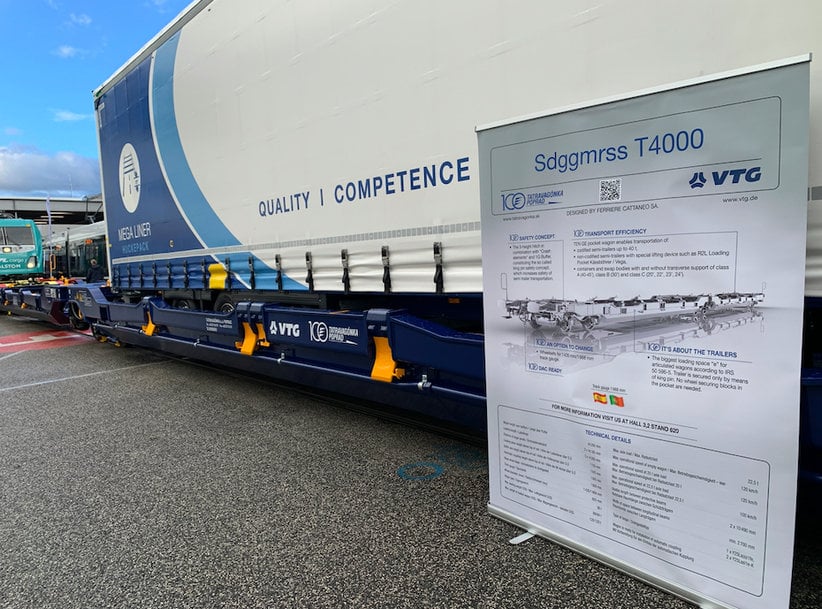 VTG PRESENTA SU PROTOTIPO DE VAGÓN POCKET PARA SERVICIOS DE AUTOPISTA FERROVIARIA PARA LA PENÍNSULA IBÉRICA